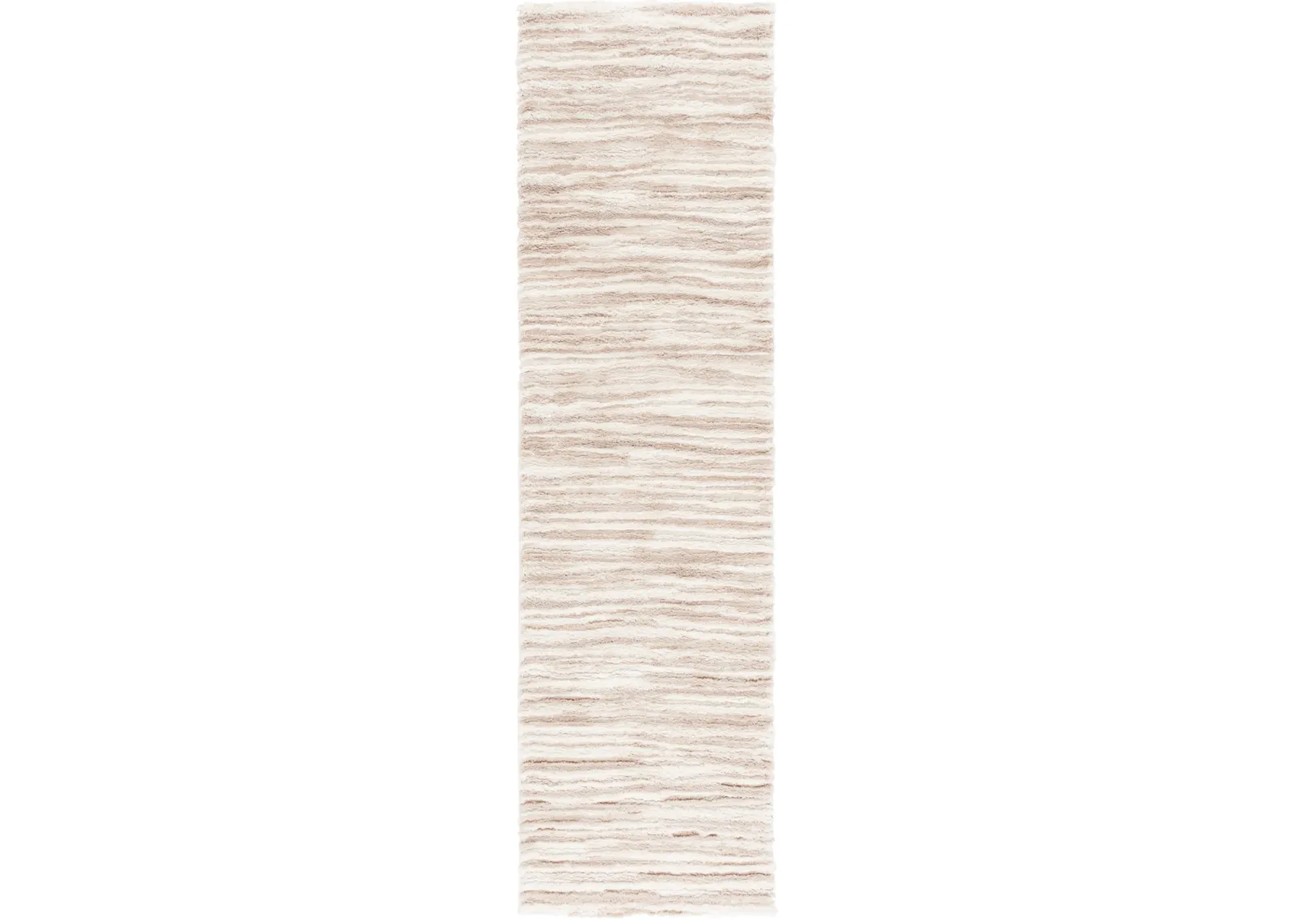 SEATTLE SHAG 908 IVORY  2'-3' x 8' Runner Rug