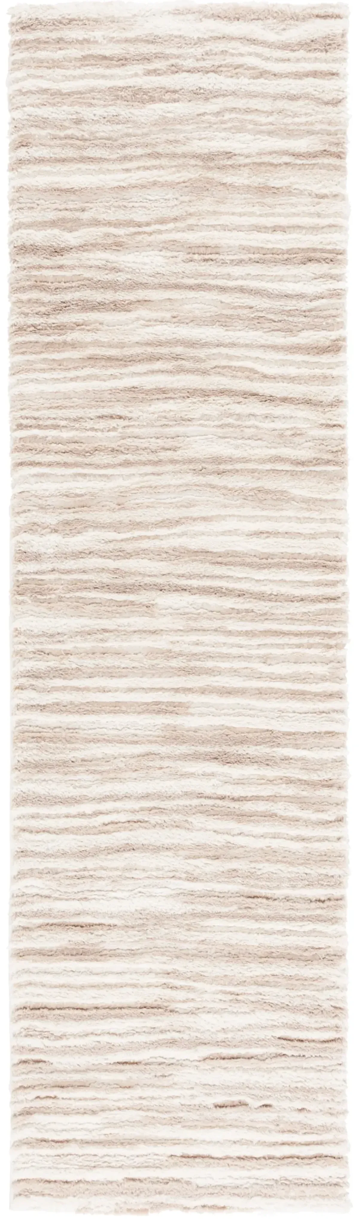 SEATTLE SHAG 908 IVORY  2'-3' x 8' Runner Rug