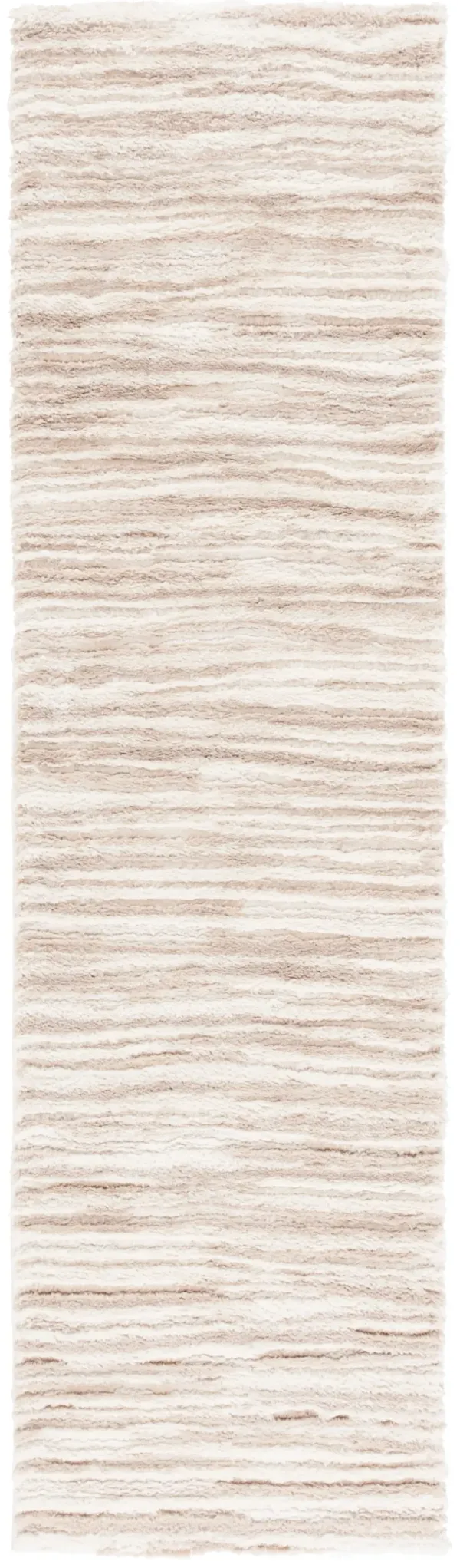 SEATTLE SHAG 908 IVORY  2'-3' x 8' Runner Rug