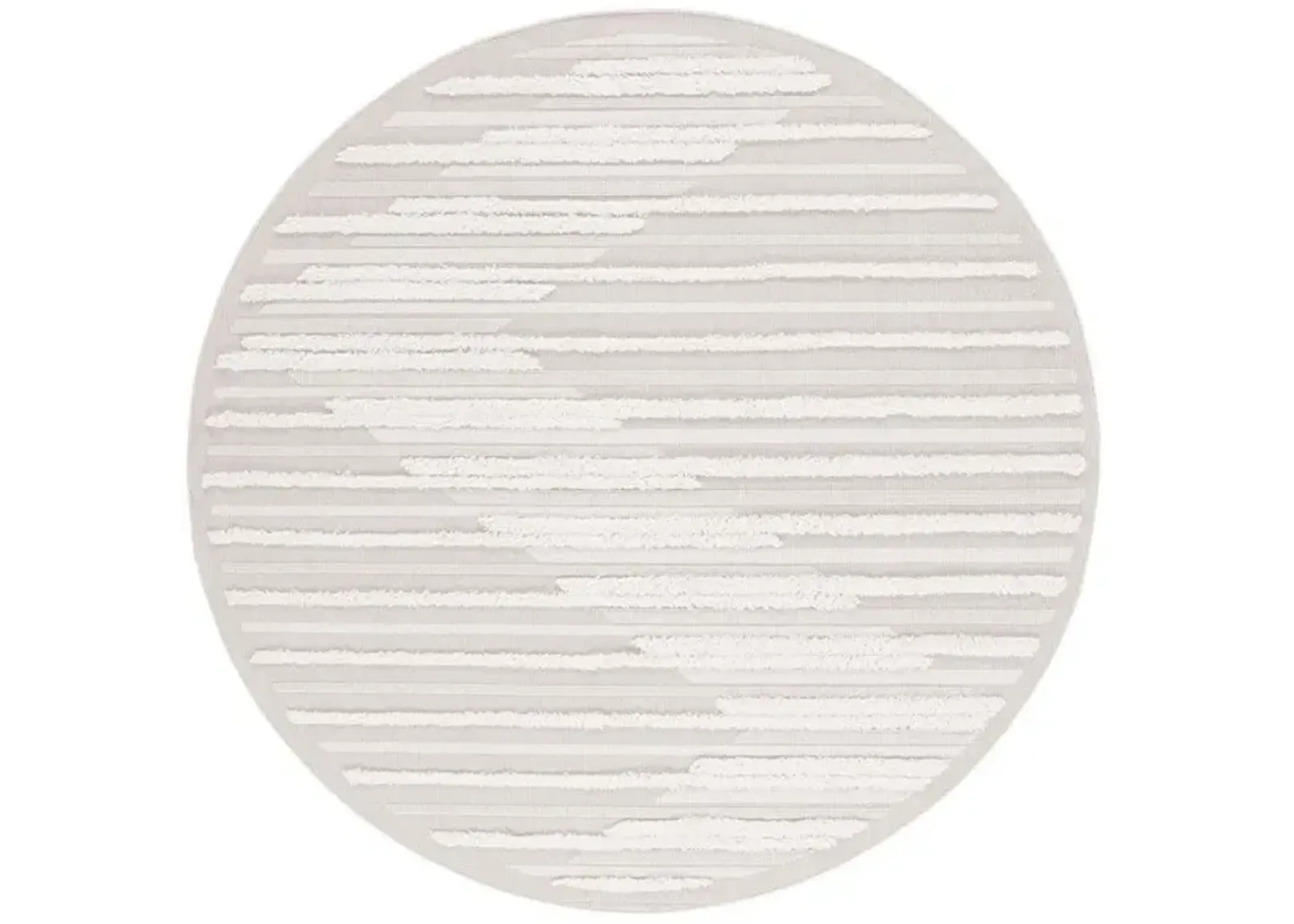 TRENDS 102 Beige 6'-7' X 6'-7' Round Round Rug