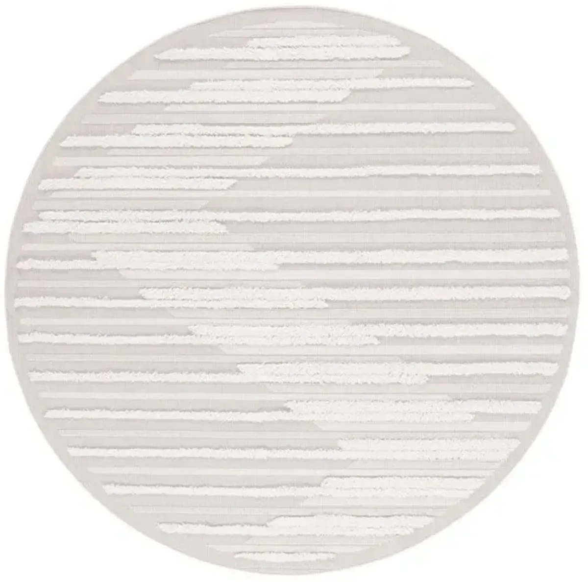 TRENDS 102 Beige 6'-7' X 6'-7' Round Round Rug