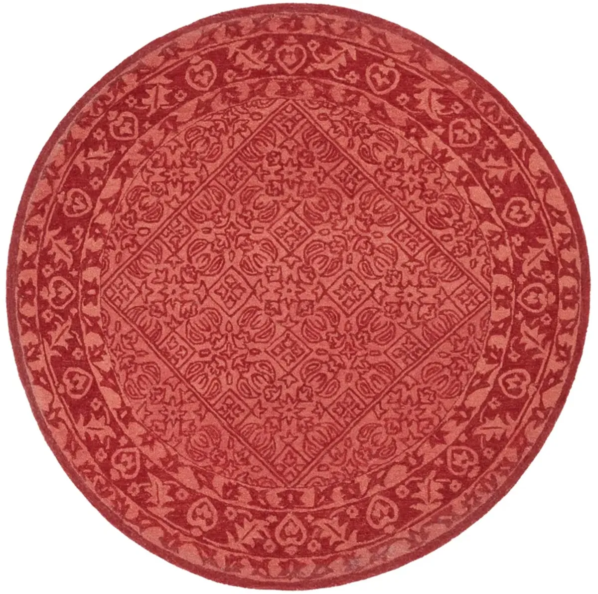 DIP DYE Hand Tufted 7' x 7' Round area rug