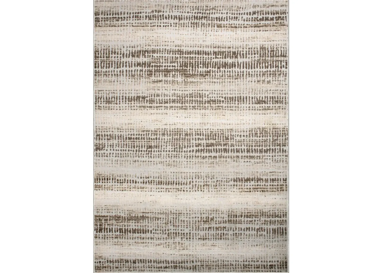 ARIELLA Cream/Brown Rectangle 5'3" x 7'3" ft  Rug