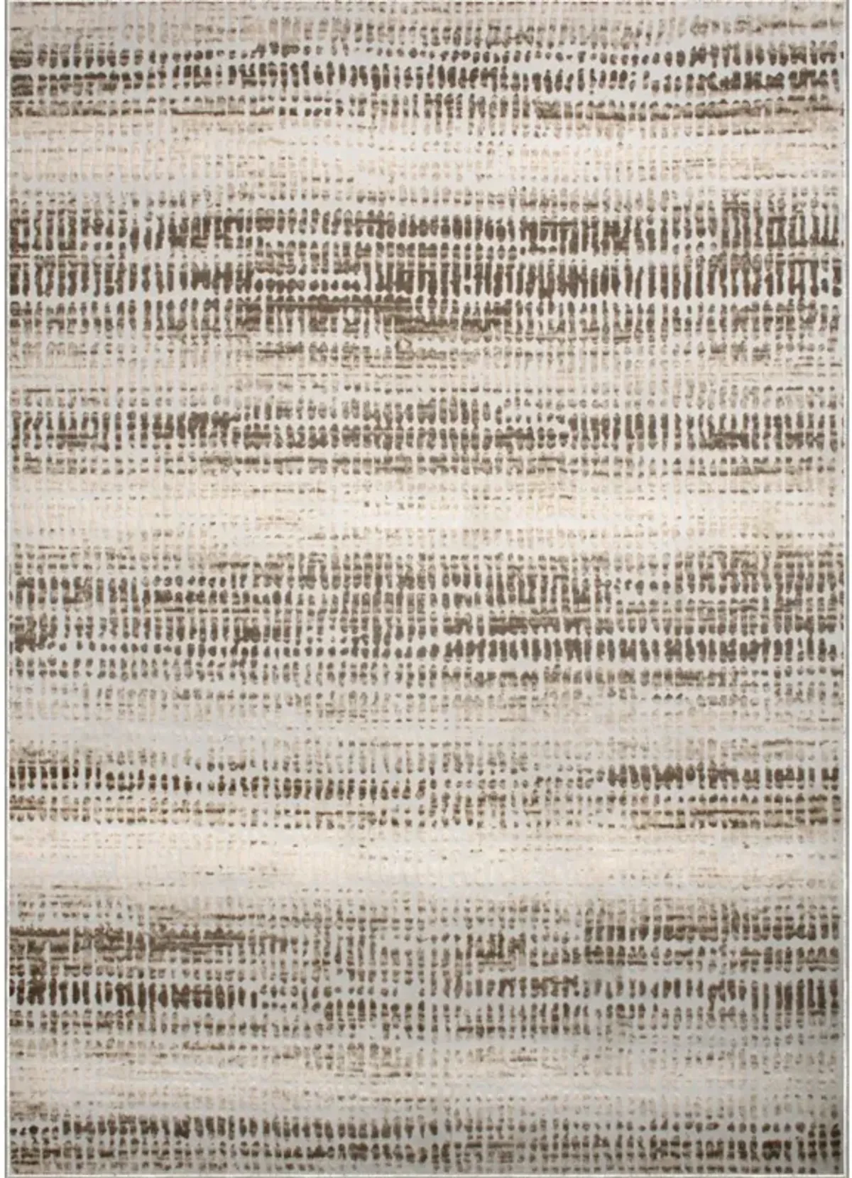 ARIELLA Cream/Brown Rectangle 5'3" x 7'3" ft  Rug