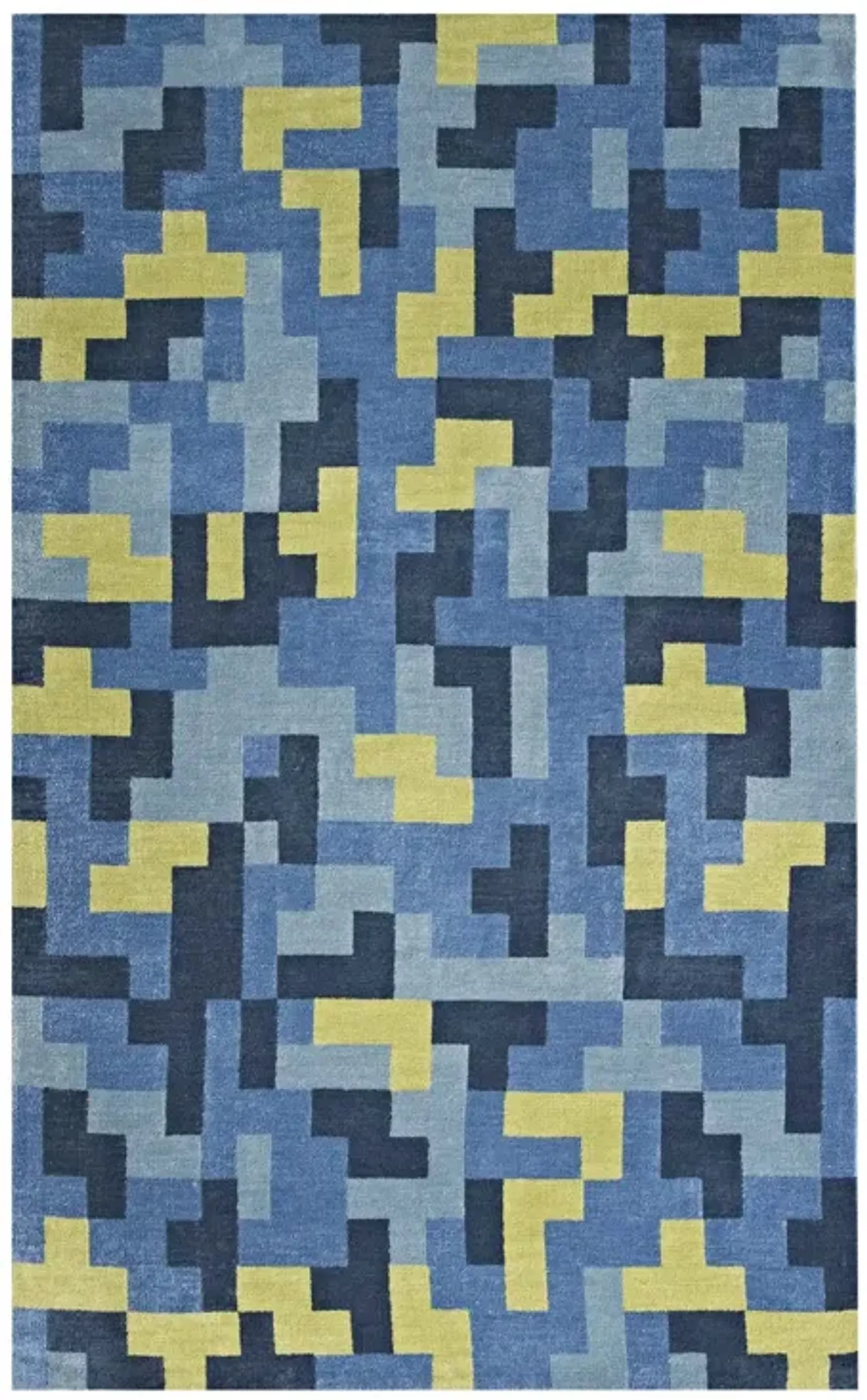 Andela Interlocking Block Mosaic 8x10 Area Rug