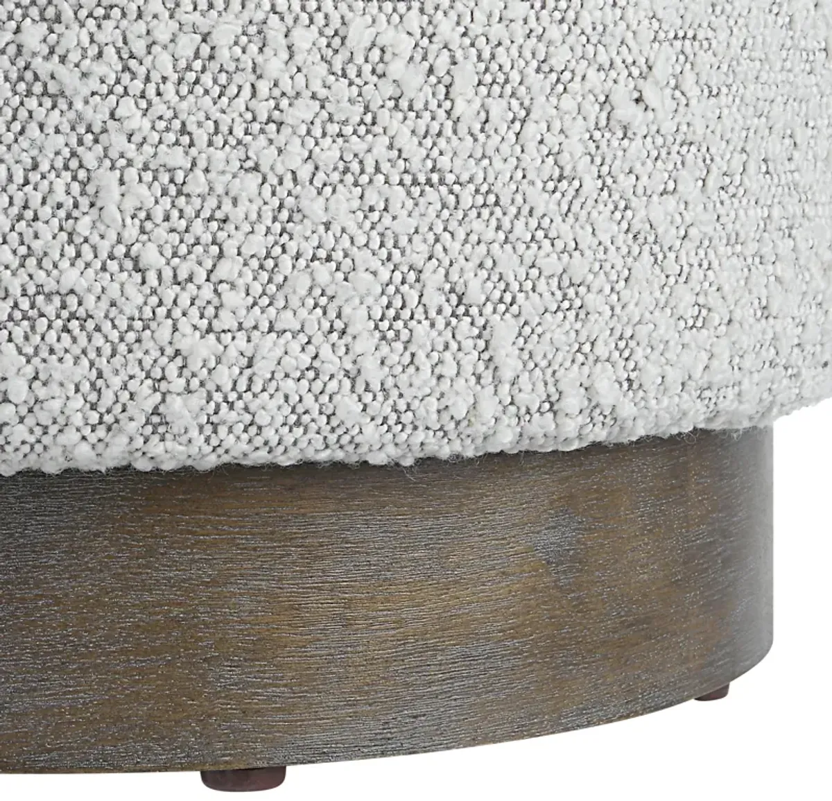 Avila Light Gray Ottoman