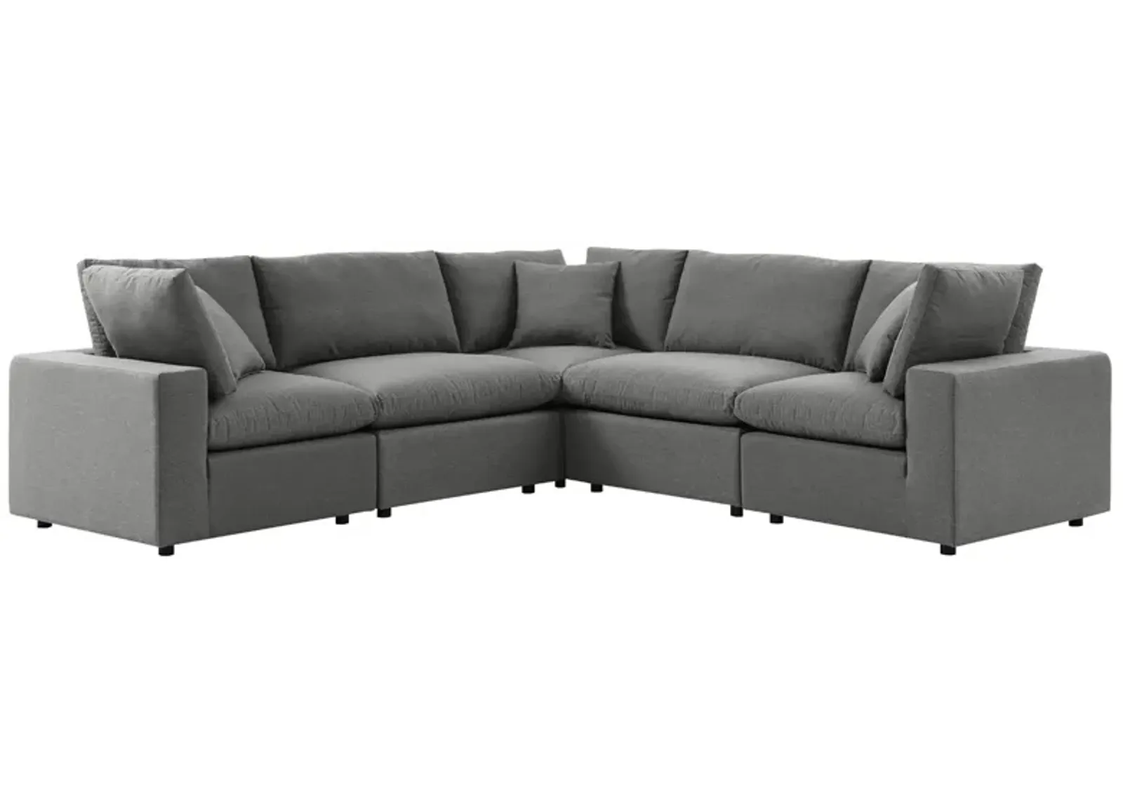 Commix 5-Piece Outdoor Patio Sectional Sofa