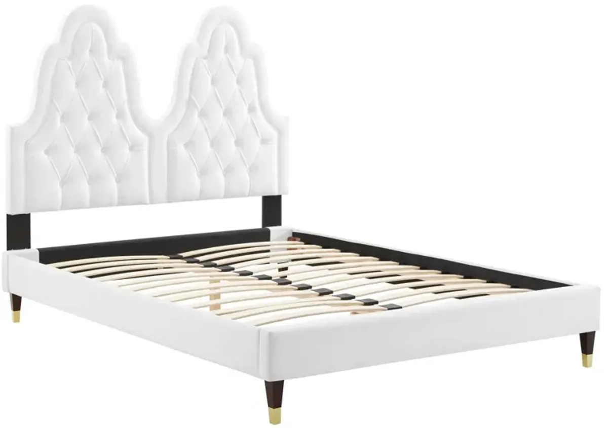 Alexandria Tufted Performance Velvet King Platform Bed