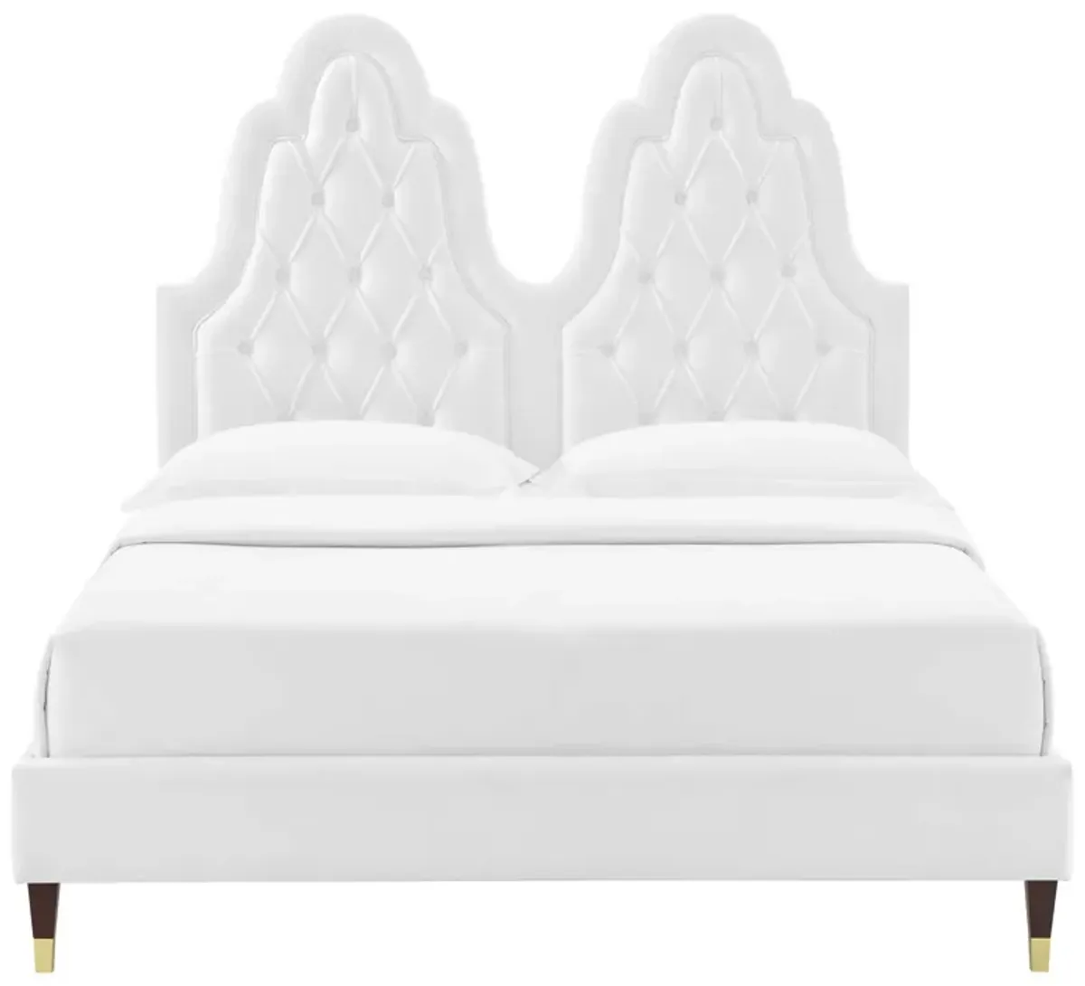 Alexandria Tufted Performance Velvet King Platform Bed