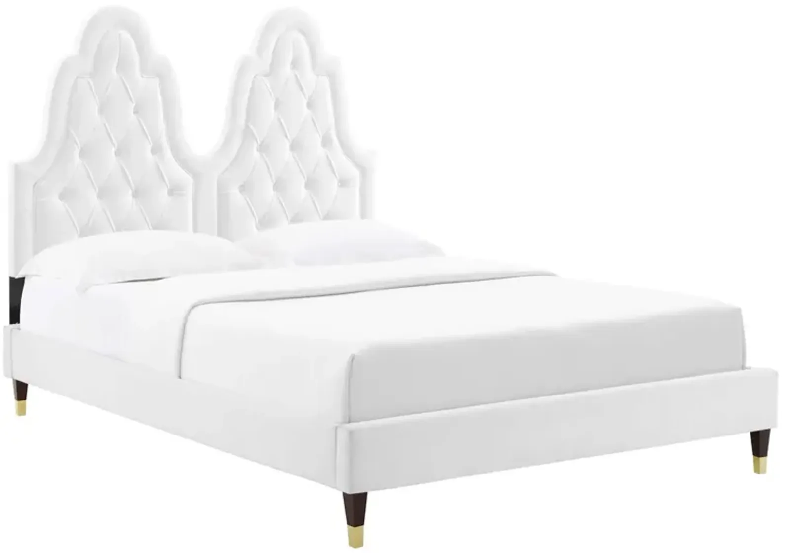 Alexandria Tufted Performance Velvet King Platform Bed