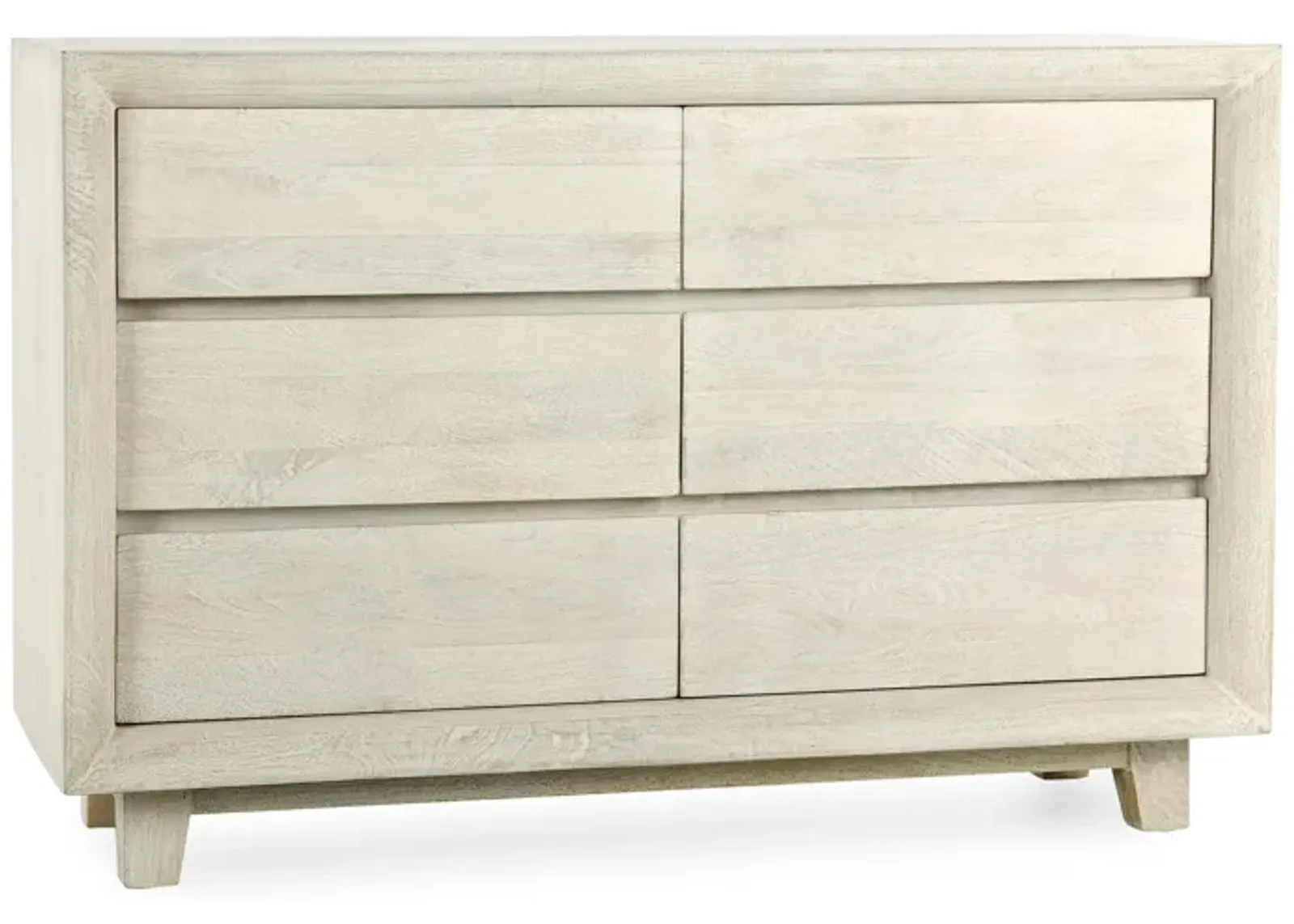 Reece Six-Drawer Mango Wood Dresser in Sand