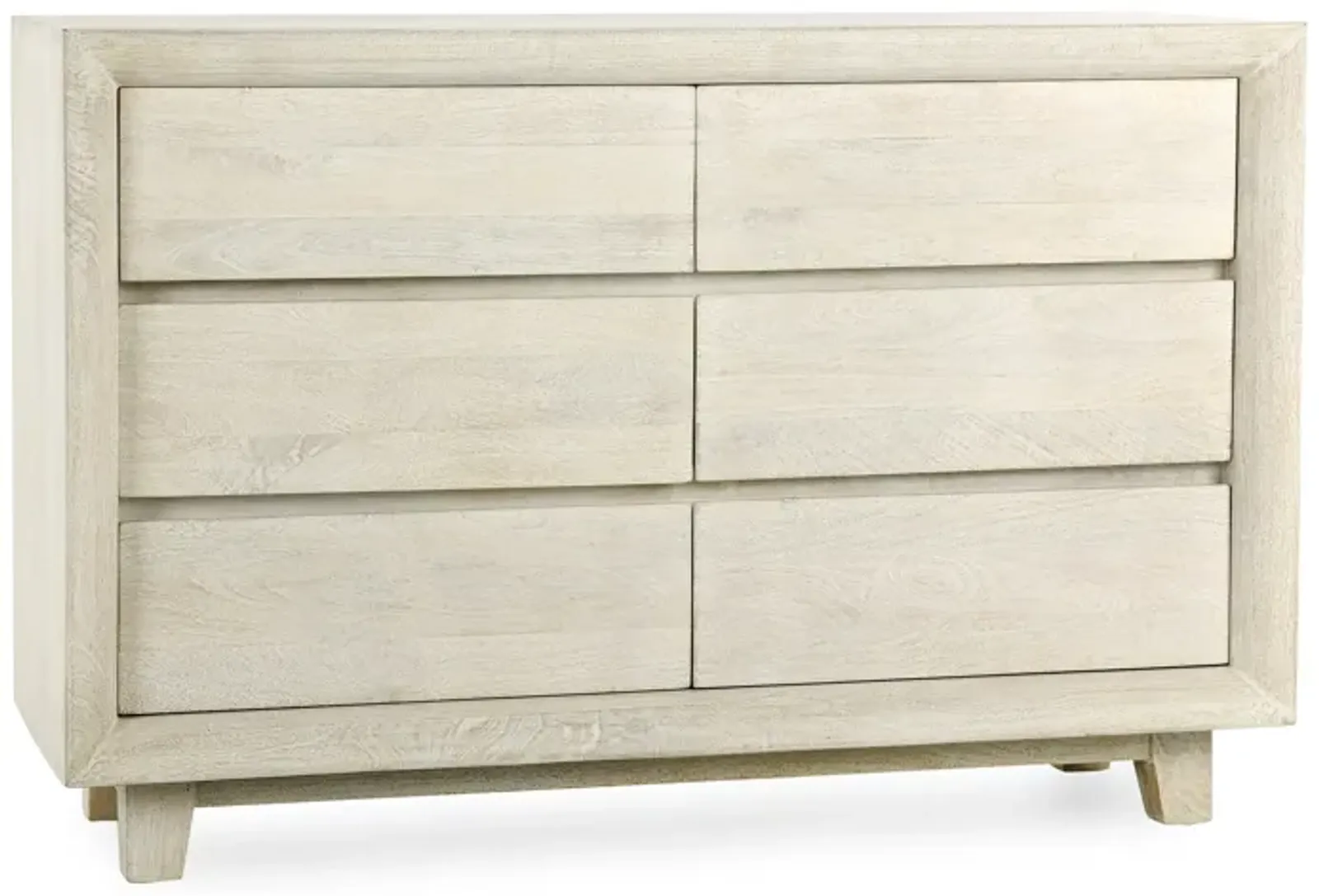 Reece Six-Drawer Mango Wood Dresser in Sand