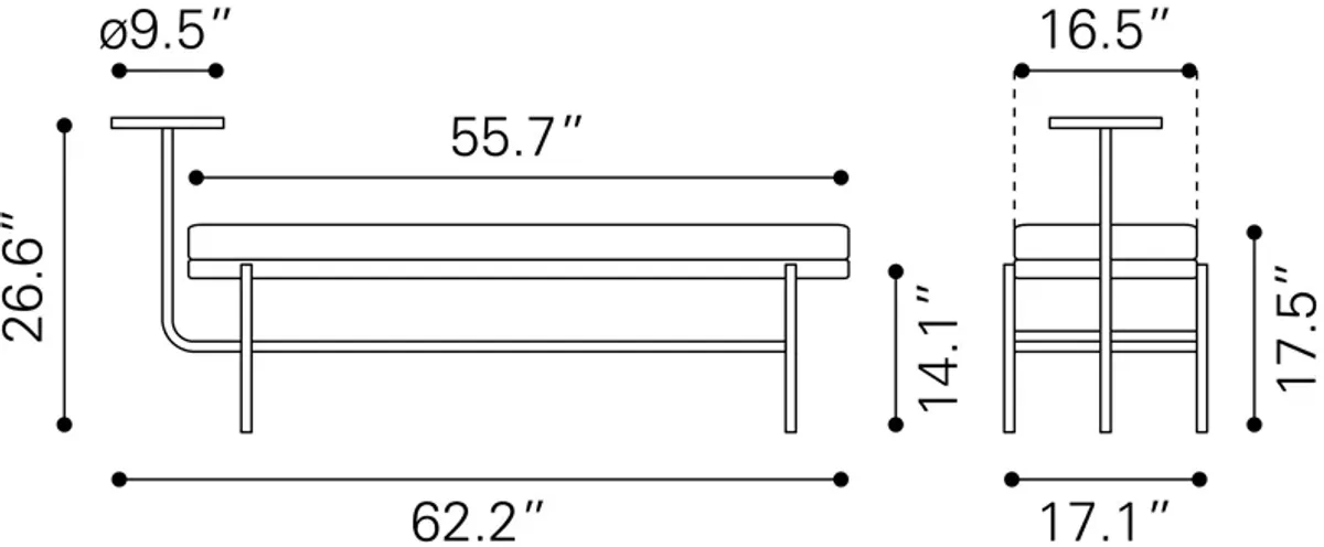 Ploce Bench Brown