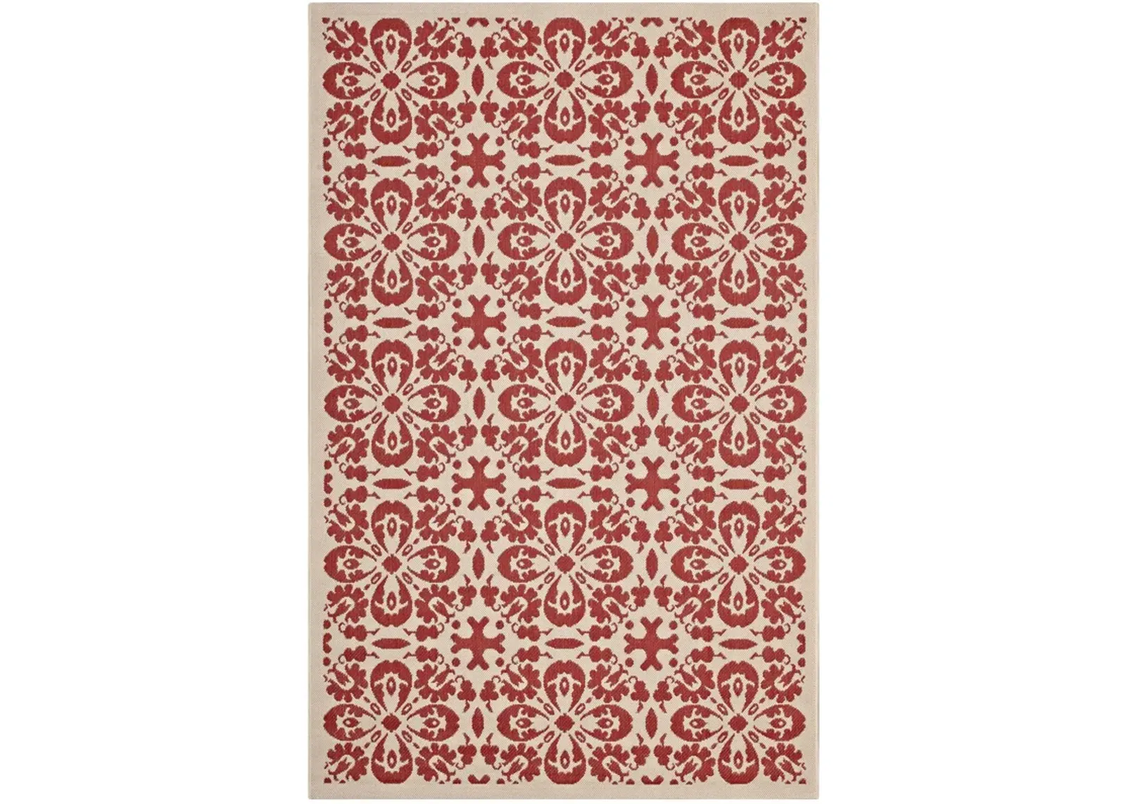 Ariana Vintage Floral Trellis 9x12 Indoor and Outdoor Area Rug