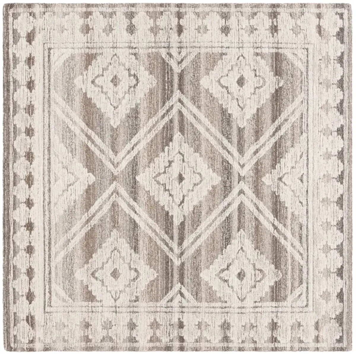 KENYA 575 BROWN  6' x 6' Square Square Rug