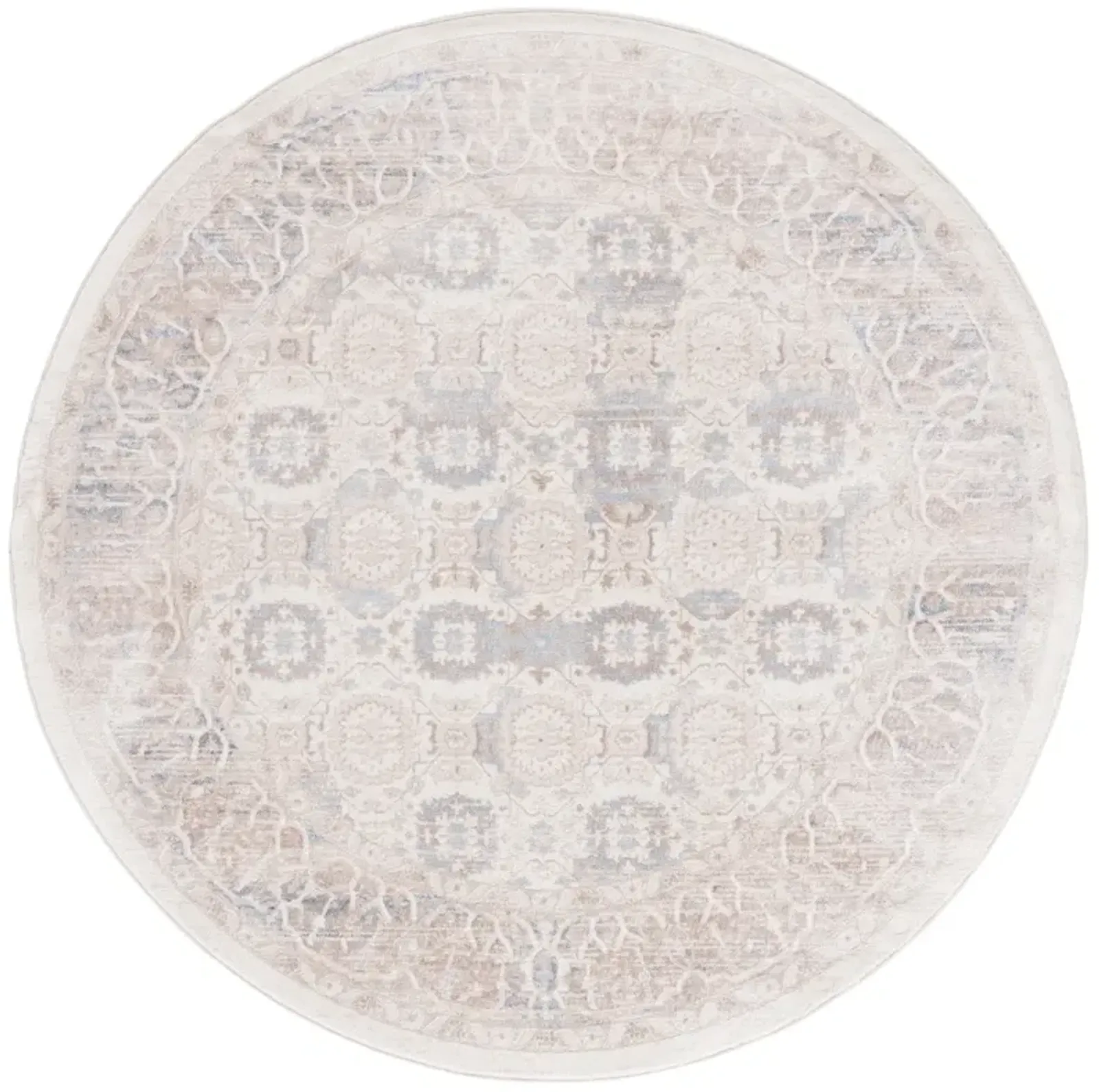 PRESTIGE 112 BEIGE  6'-7' x 6'-7' Round Round Rug