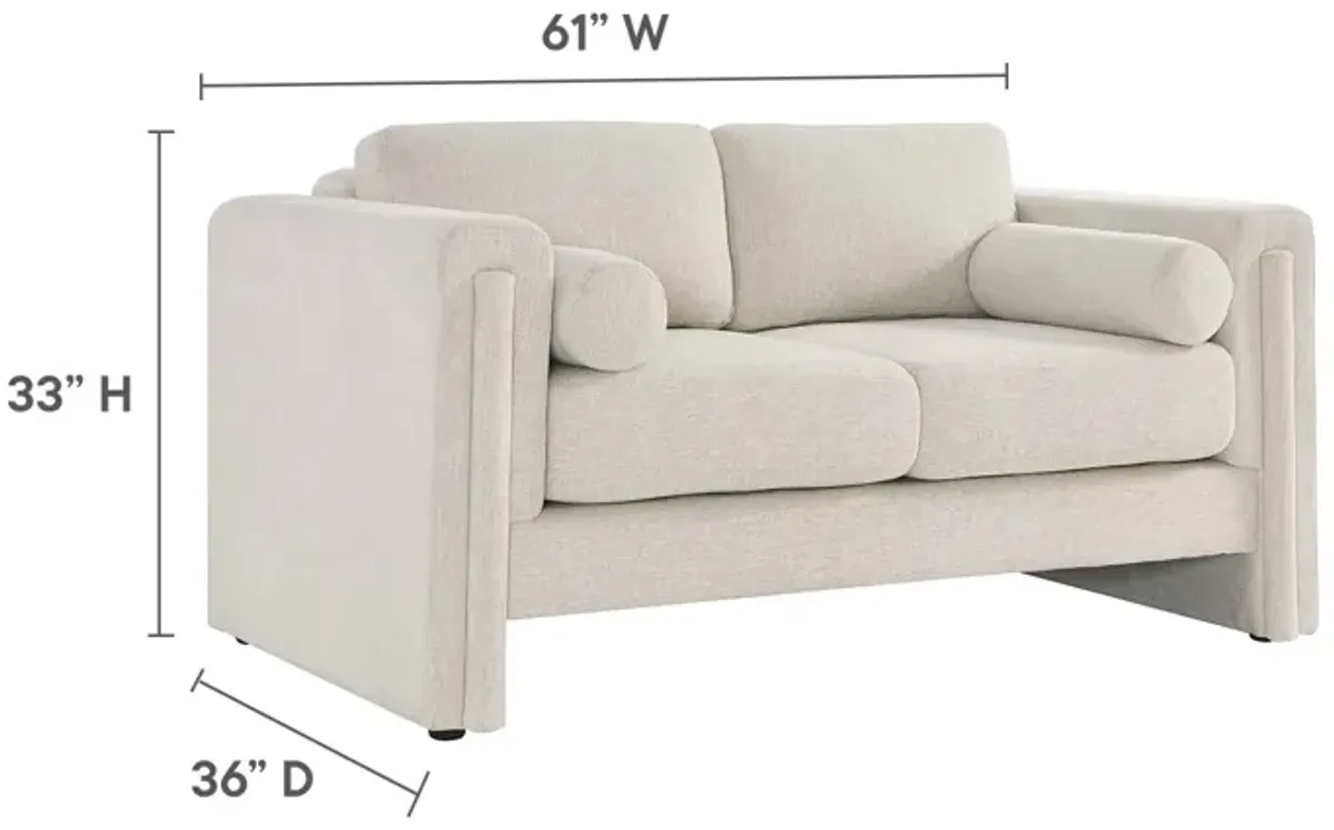 Visible Fabric Loveseat