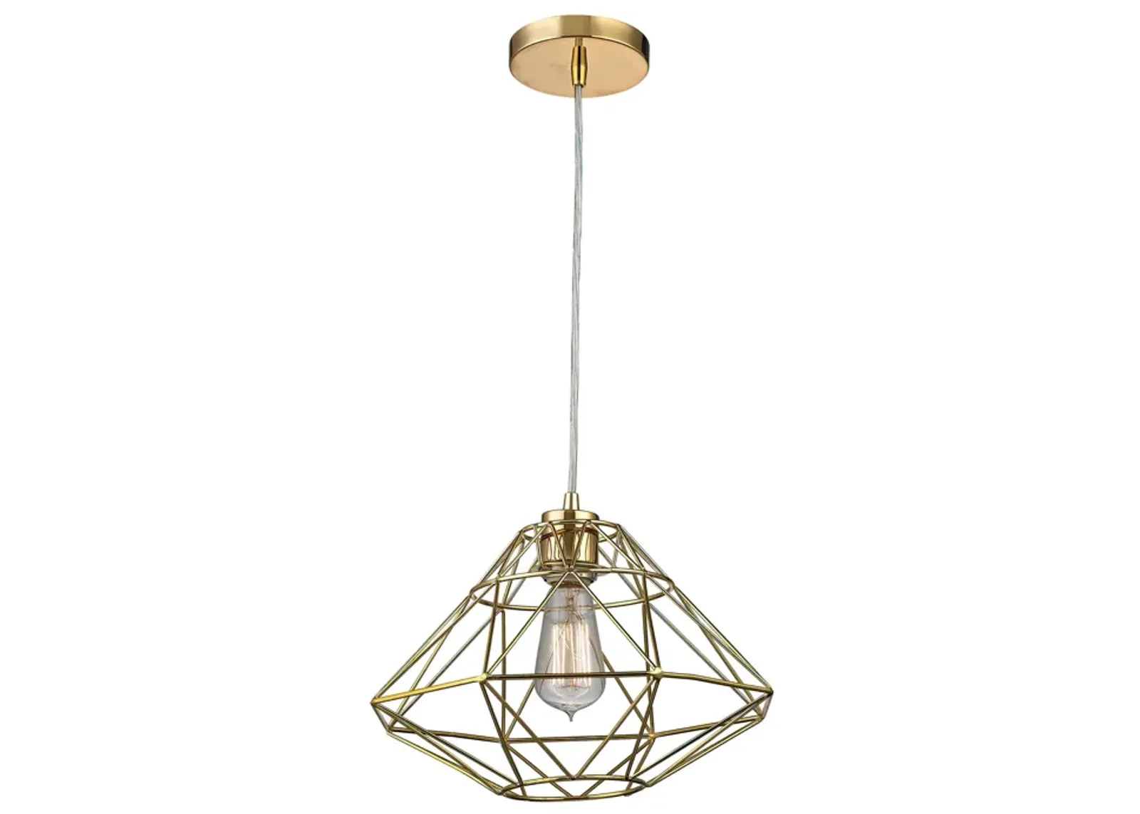 Paradigm 13" Wide 1-Light Pendant - Gold