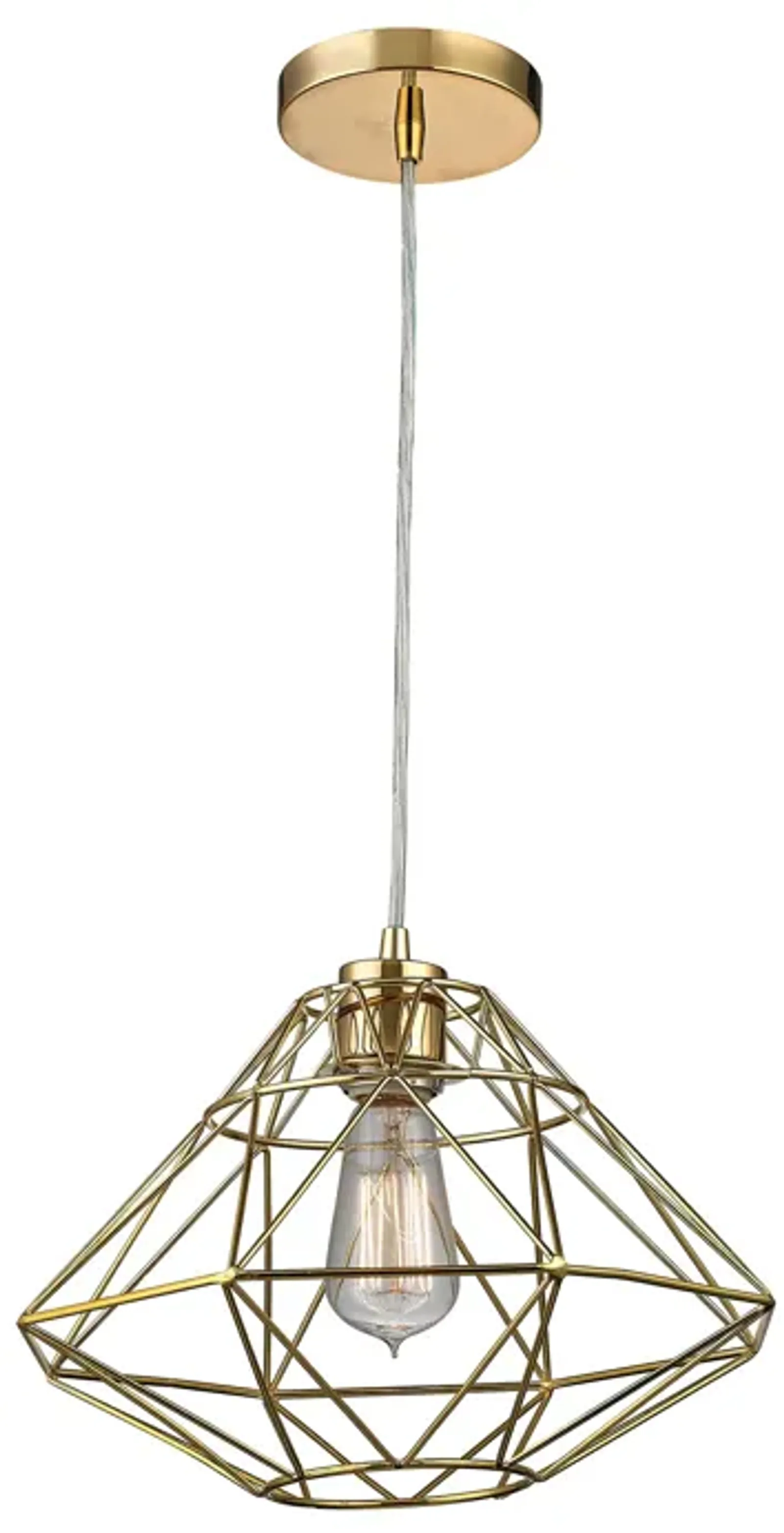 Paradigm 13" Wide 1-Light Pendant - Gold