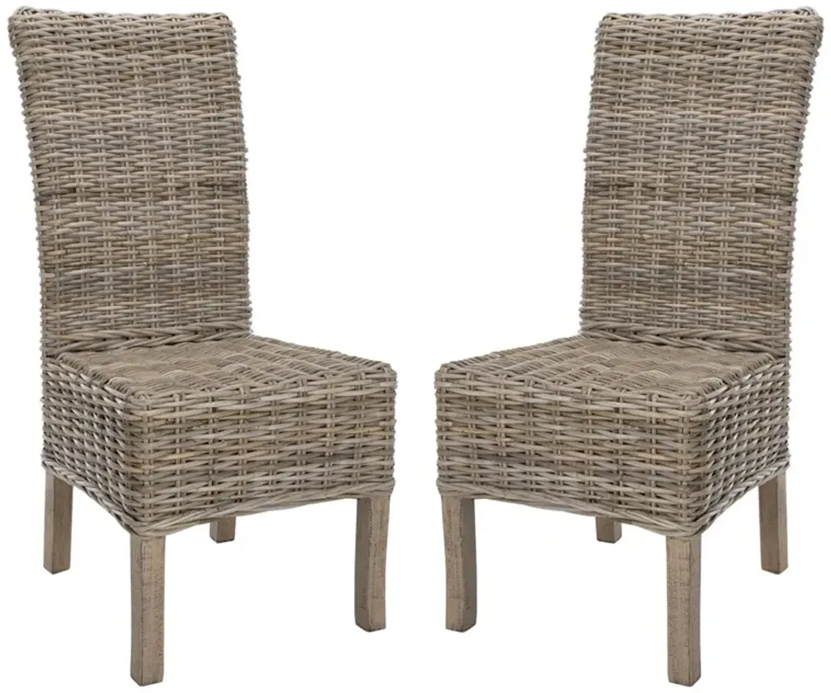 Quaker Rattan  Side Chair - Set of 2