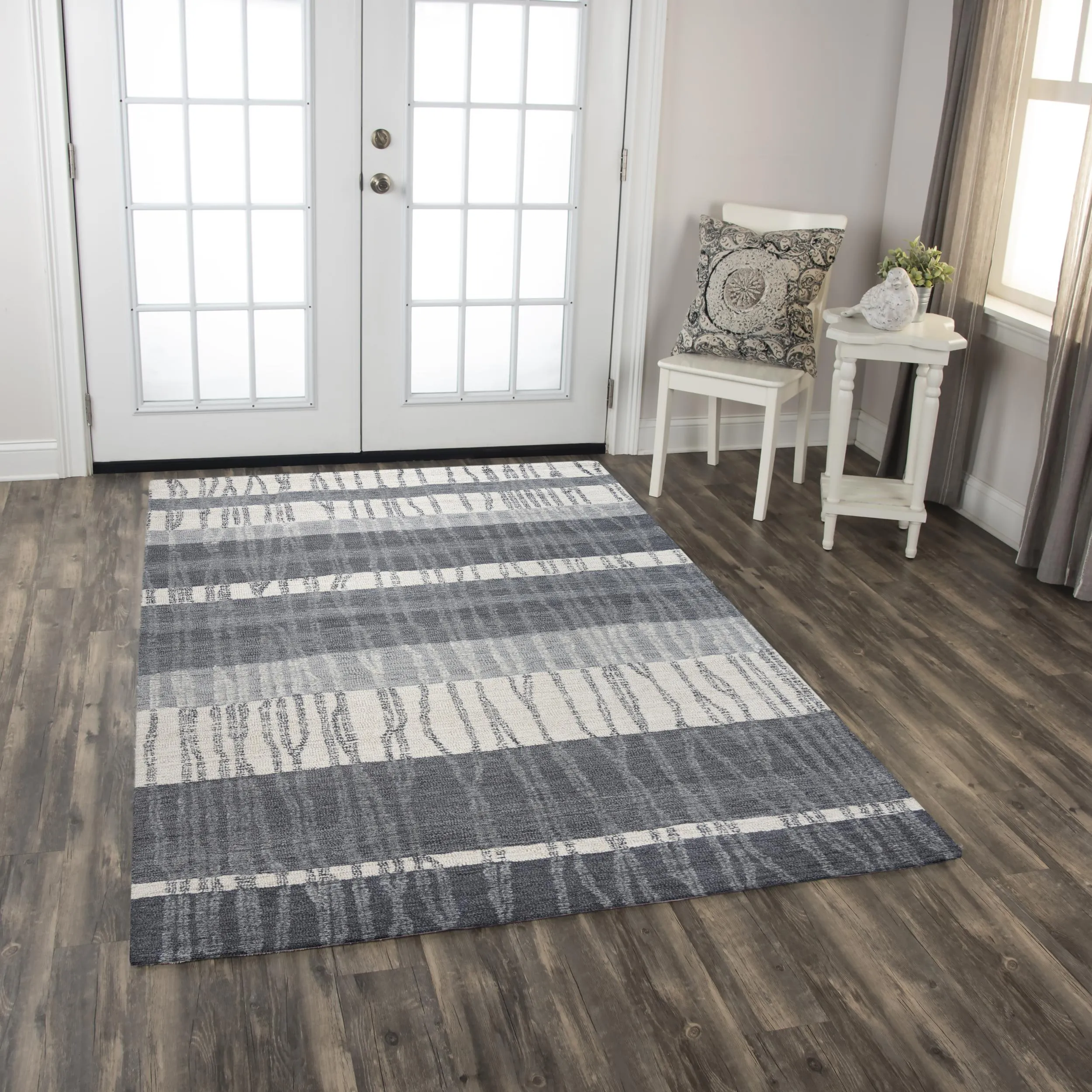 Taylor Charcoal  Wool 7'9" x 9'9" Rectangle Rug