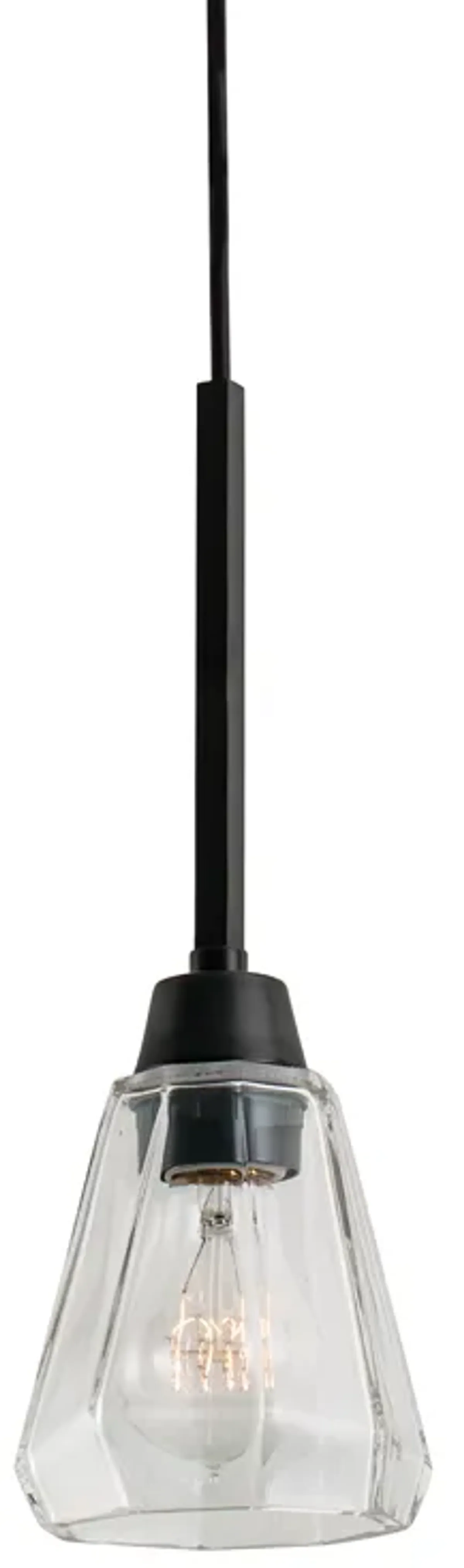 Arctic 1-Light Vanity Pendant - Acid Dipped Black