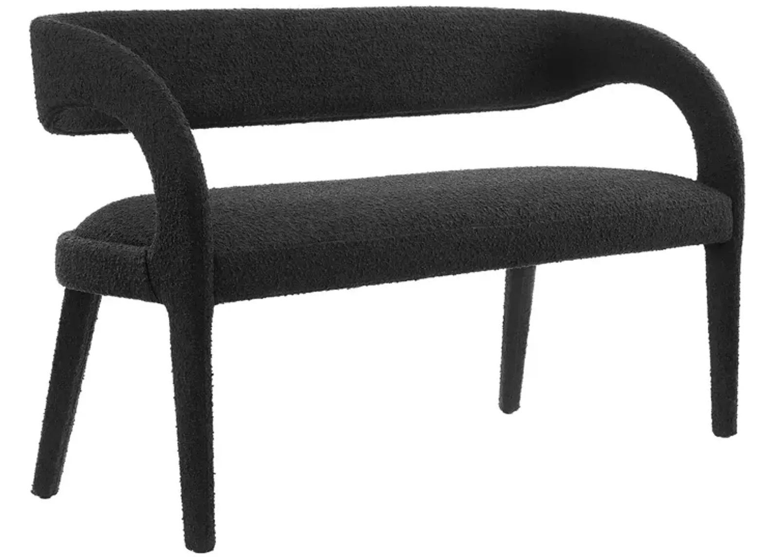 Pinnacle Boucle Fabric Accent Bench