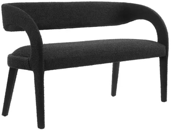 Pinnacle Boucle Fabric Accent Bench