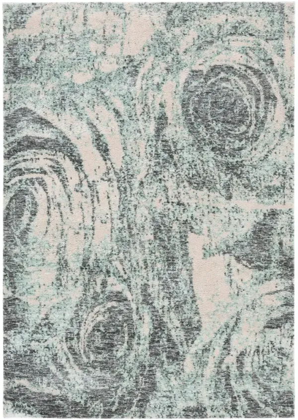 AUDREY 107 Blue 8' X 10' Large Rectangle Rug