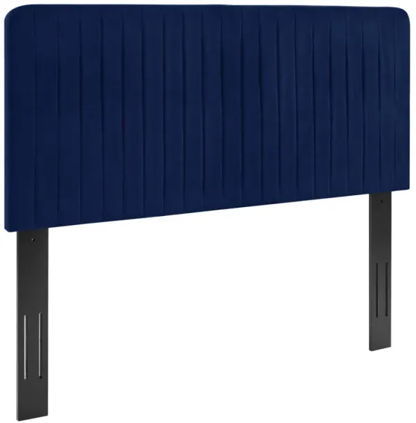 Milenna Channel Tufted Performance Velvet Twin Headboard