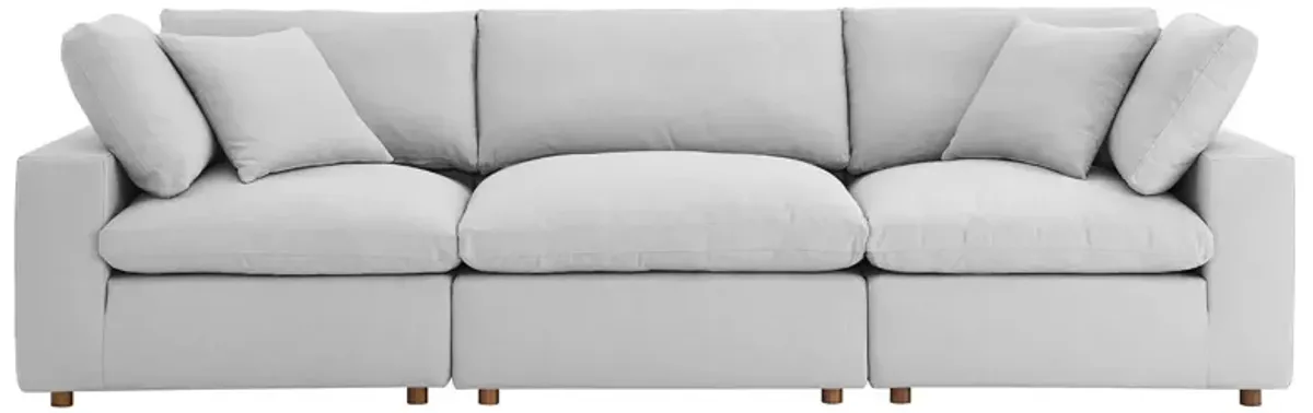 Commix Down Filled Overstuffed 3 Piece Sectional Sofa Set