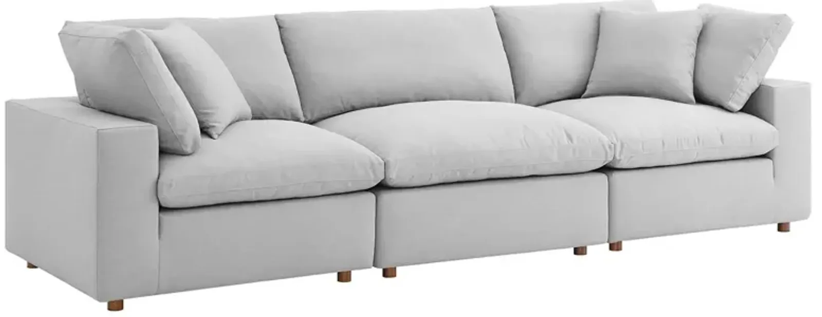 Commix Down Filled Overstuffed 3 Piece Sectional Sofa Set