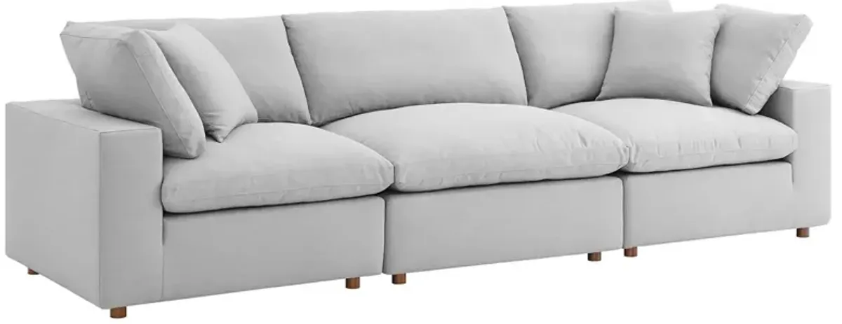 Commix Down Filled Overstuffed 3 Piece Sectional Sofa Set