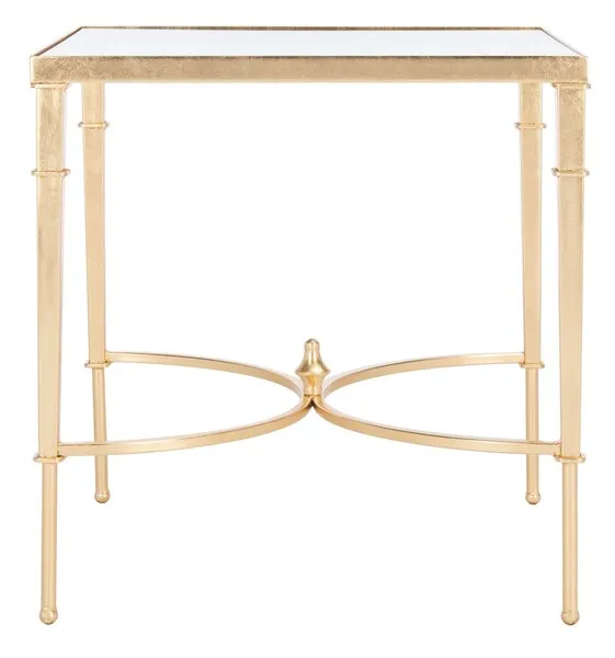 Mendez Gold Leaf Accent Table