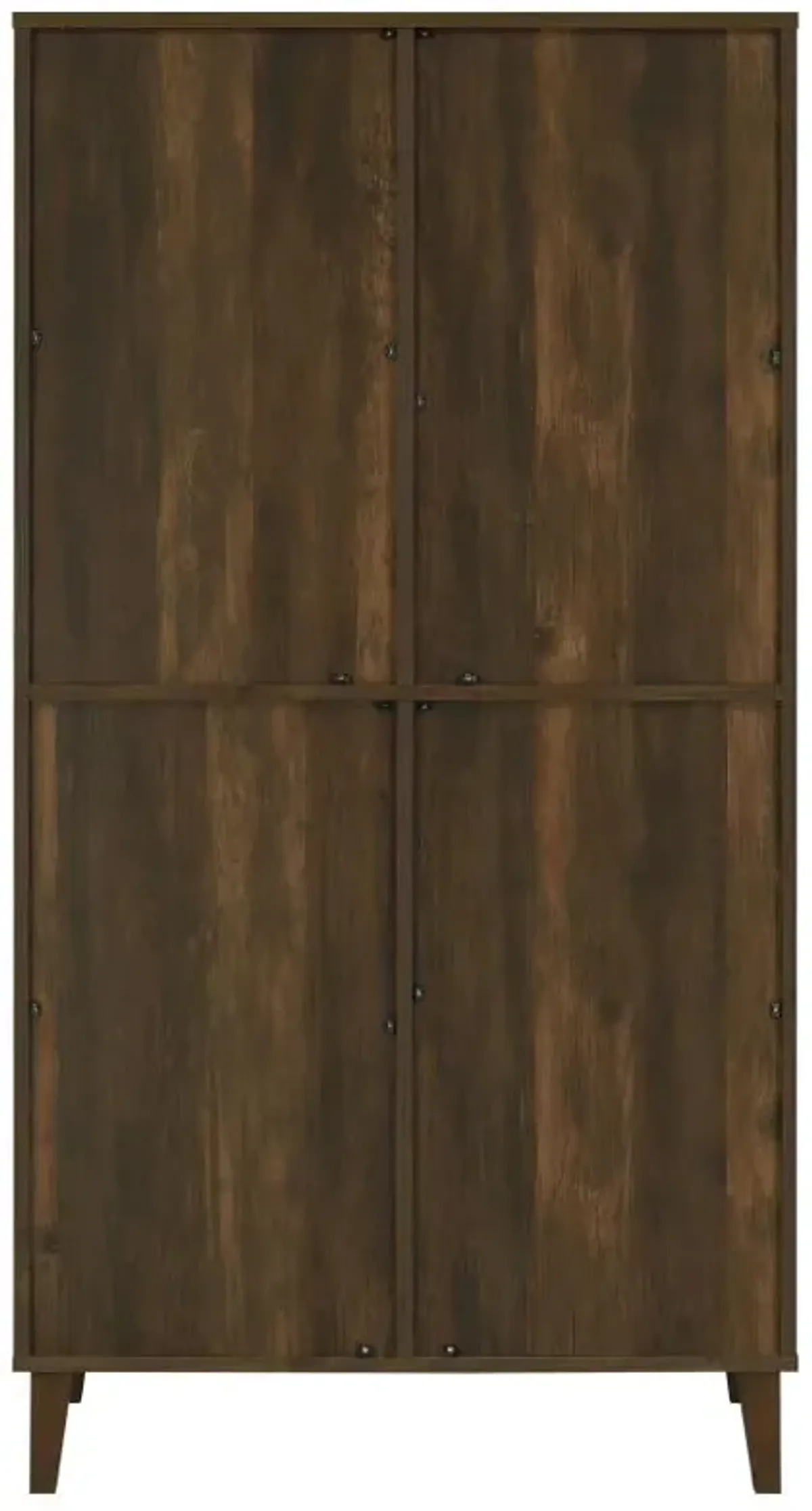 Elouise 4-door Engineered Wood Tall Accent Cabinet Dark Pine