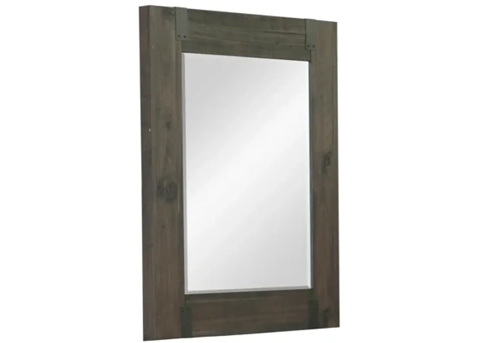 Abington Portrait Mirror in Weathered Charcoal