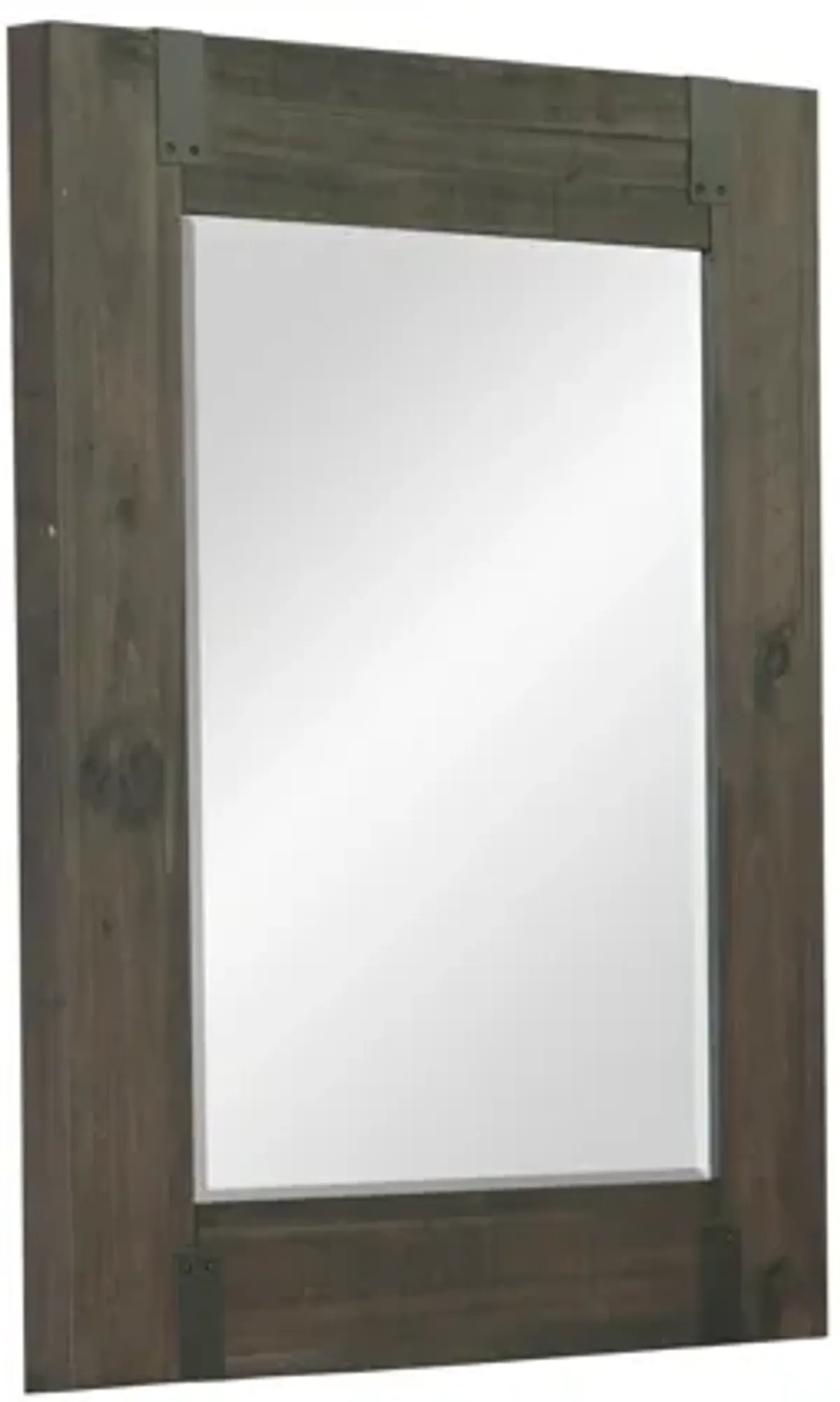 Abington Portrait Mirror in Weathered Charcoal