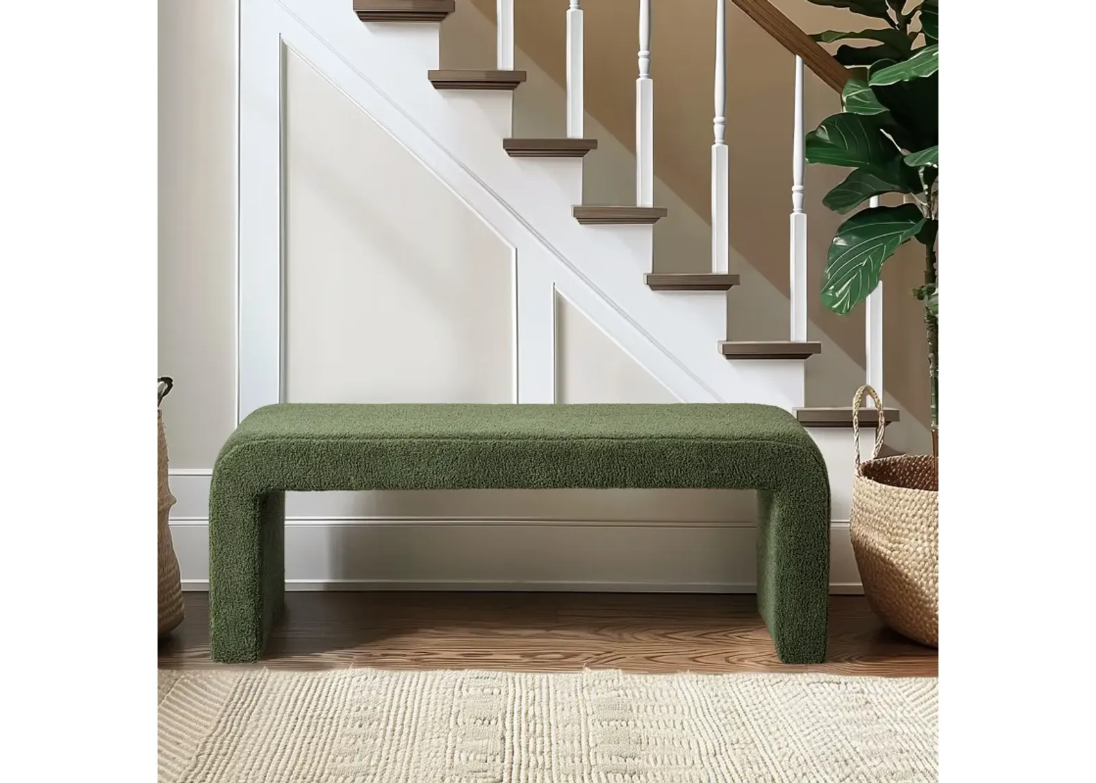 Boucle Waterfall Bench