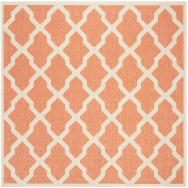 LINDEN 122 Collection LND122P-6SQ Rust / Creme 6'-7" X 6'-7" Square