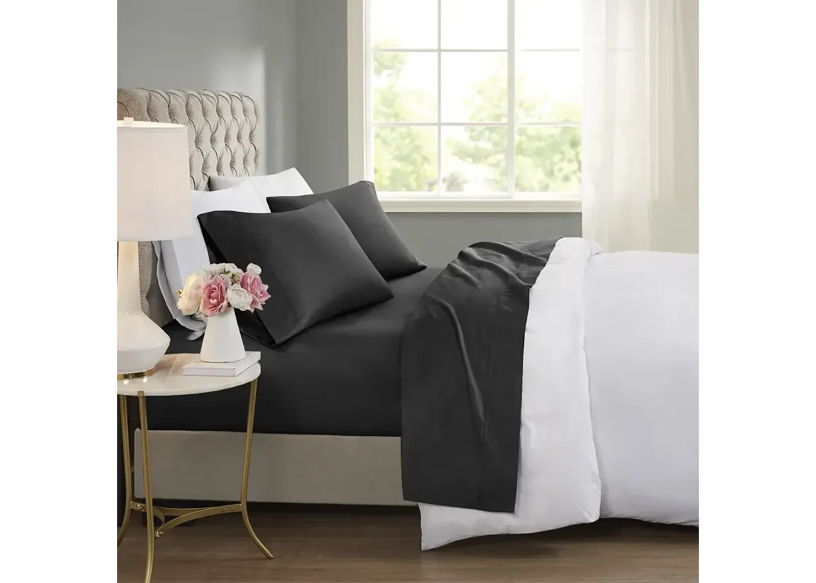 Cooling Cotton Blend 4 PC Sheet Set