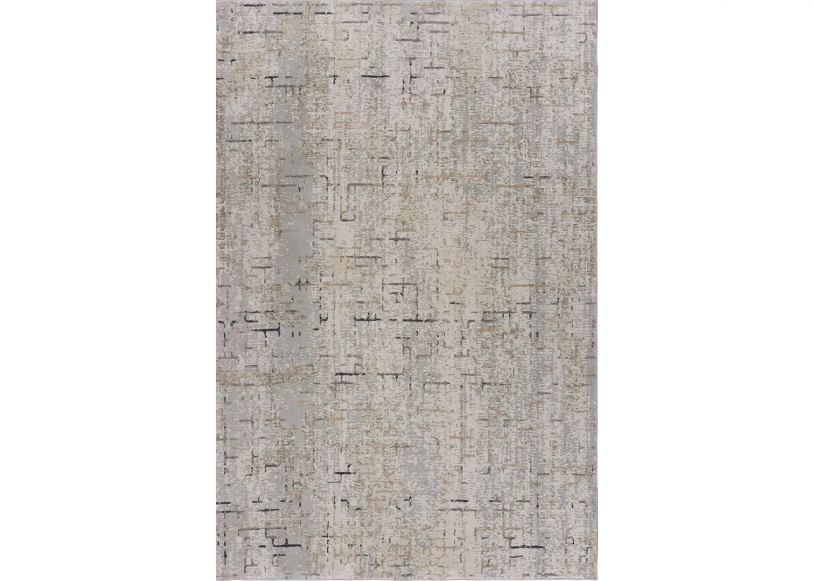 Imagica Neutral Transitional Geometric Contemporary Area Rug 9'6" x 13'