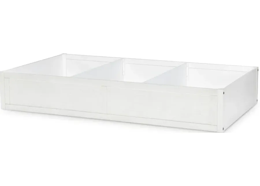 Flatiron White Trundle Storage Drawer White Finish