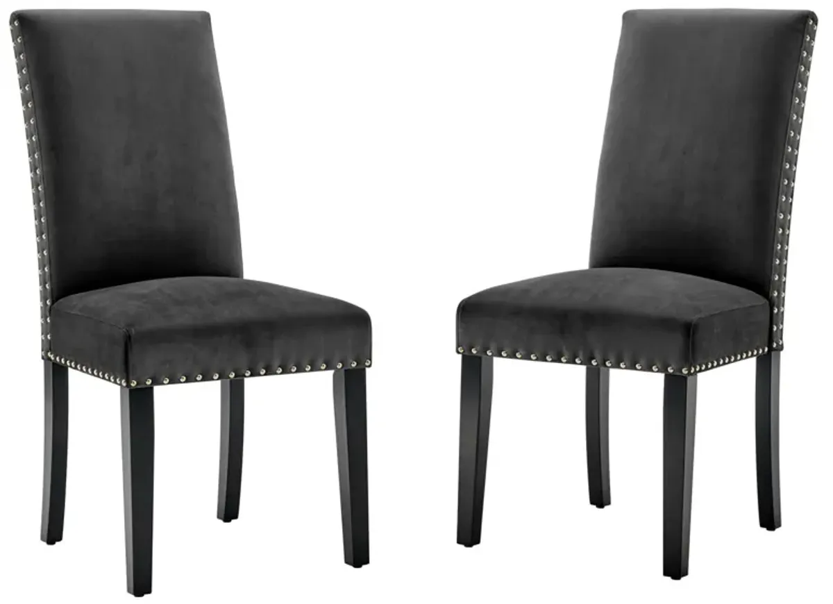 Parcel Performance Velvet Dining Side Chairs - Set of 2