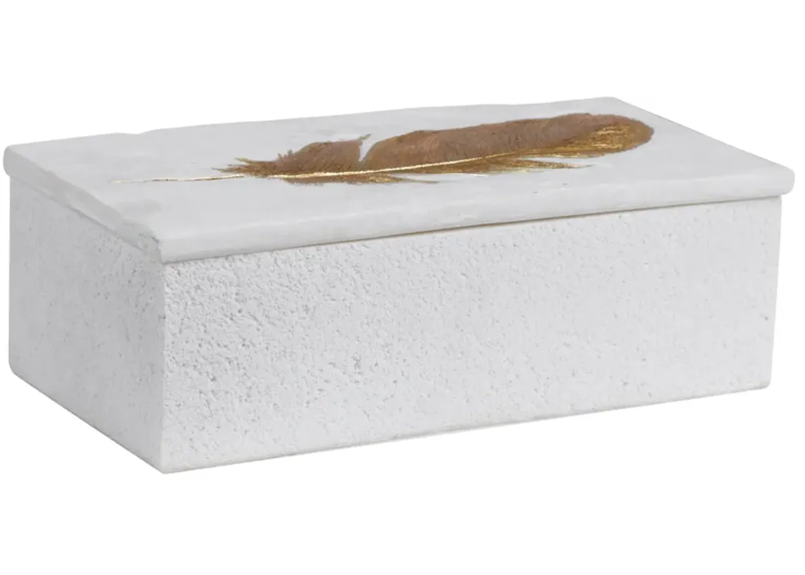 Nephele White Stone Box