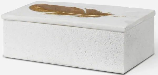 Nephele White Stone Box