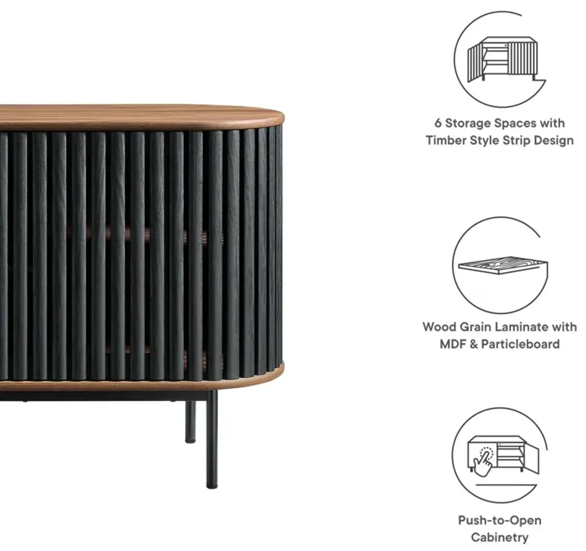 Fortitude 59" Oval Sideboard