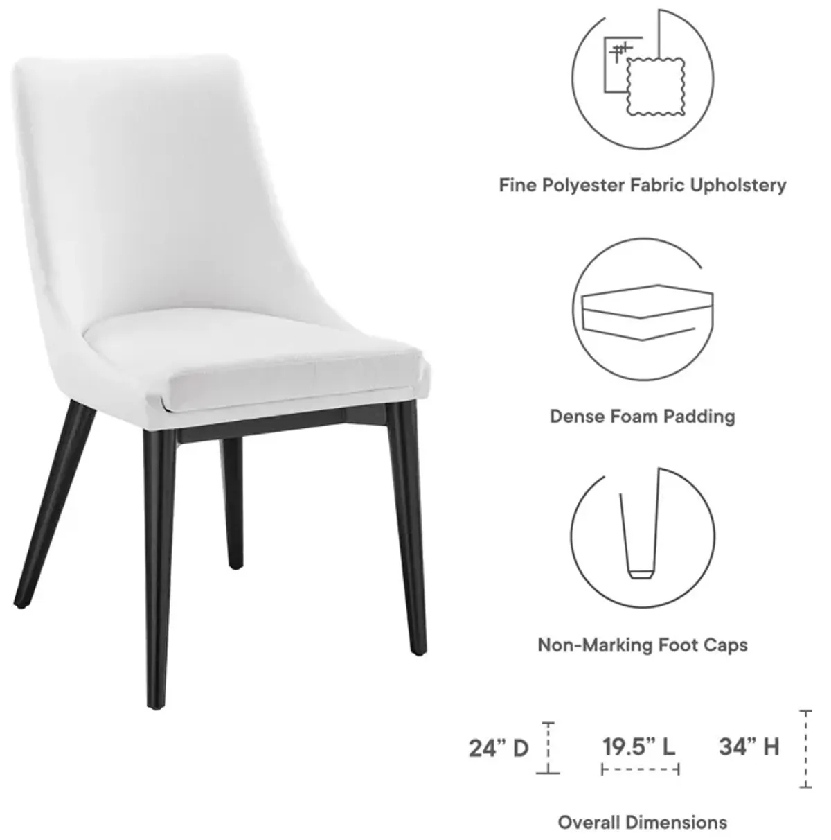 Viscount Fabric Dining Chair