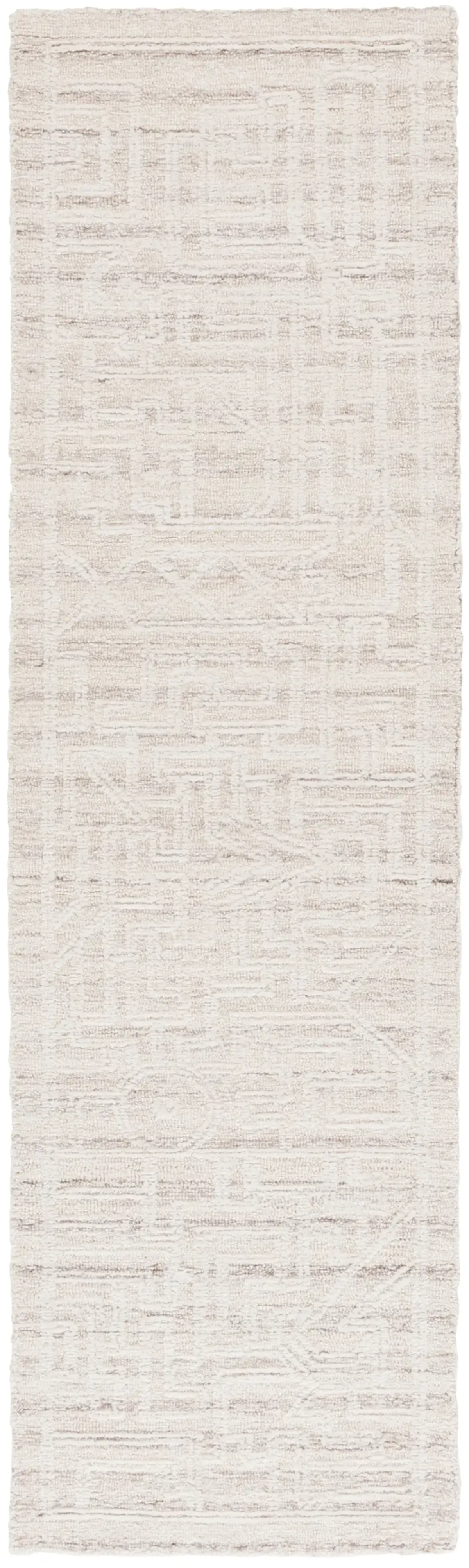 ABSTRACT 462 BEIGE  2'-3' x 8' Runner Rug