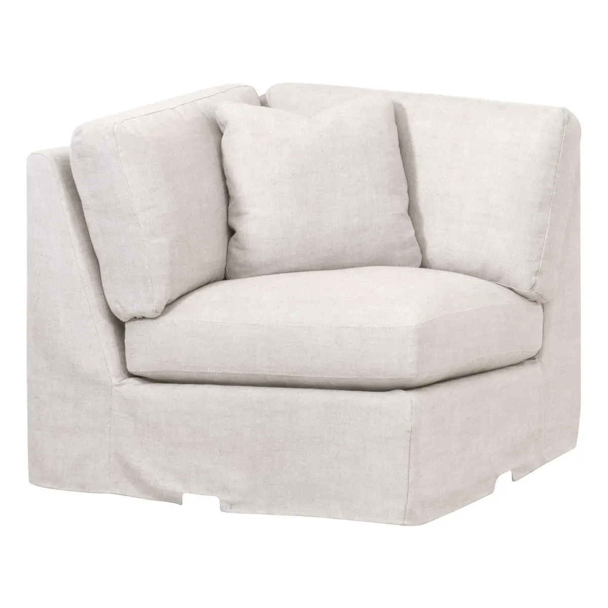 Lena Modular Slope Arm Slipcover Corner Chair