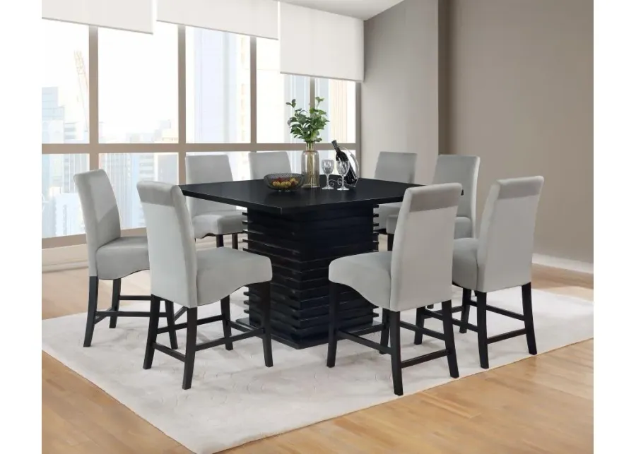 Stanton 7-piece Dining Set Black and Grey